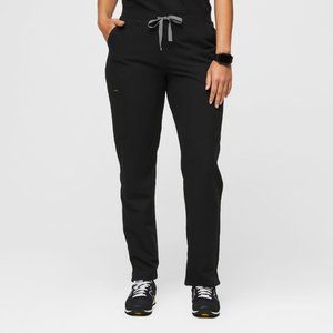 FIGS Scrubs: Black Yola - Petite Skinny Scrub Pants